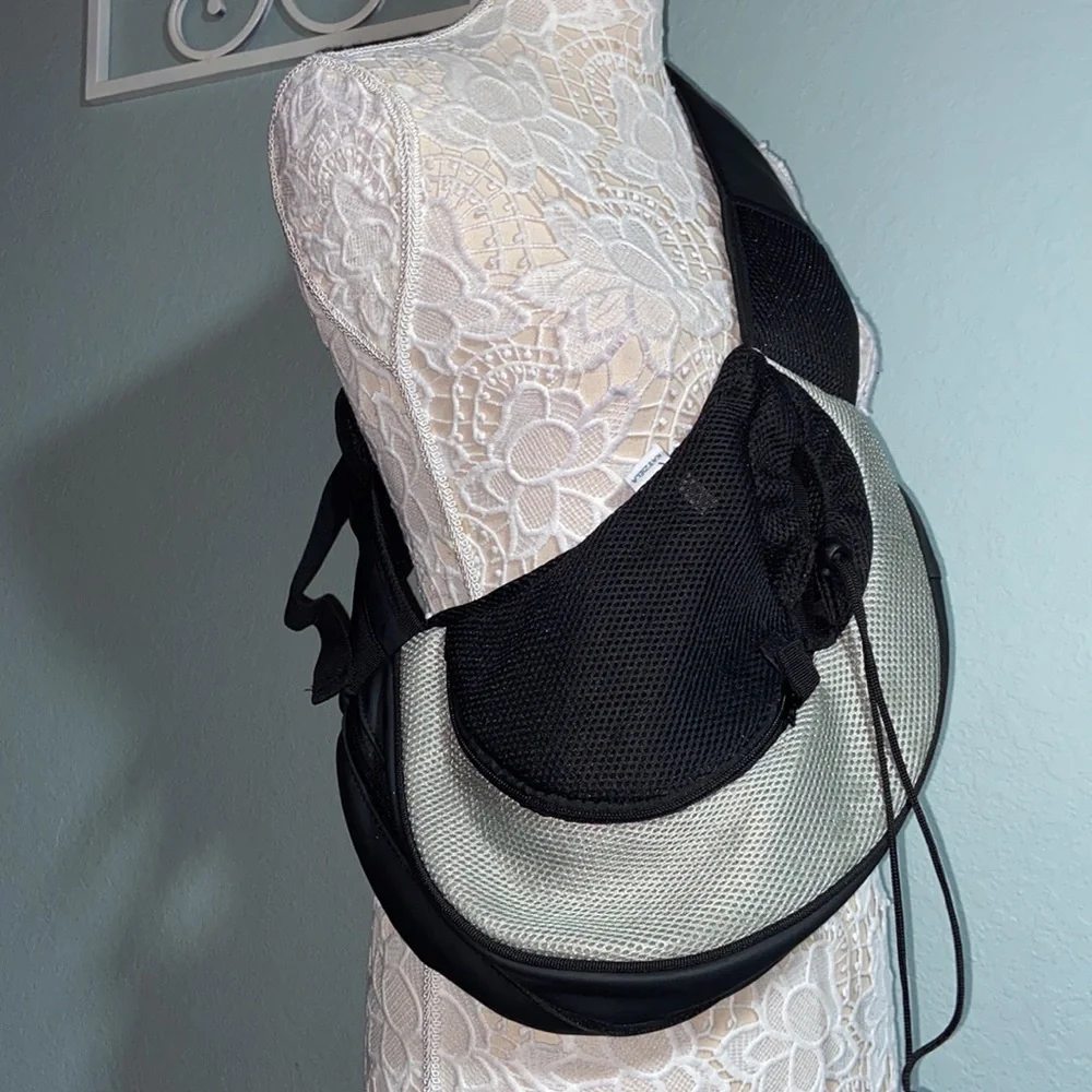 Katziela Mesh Sling Pet Carrier Adjustable Straps